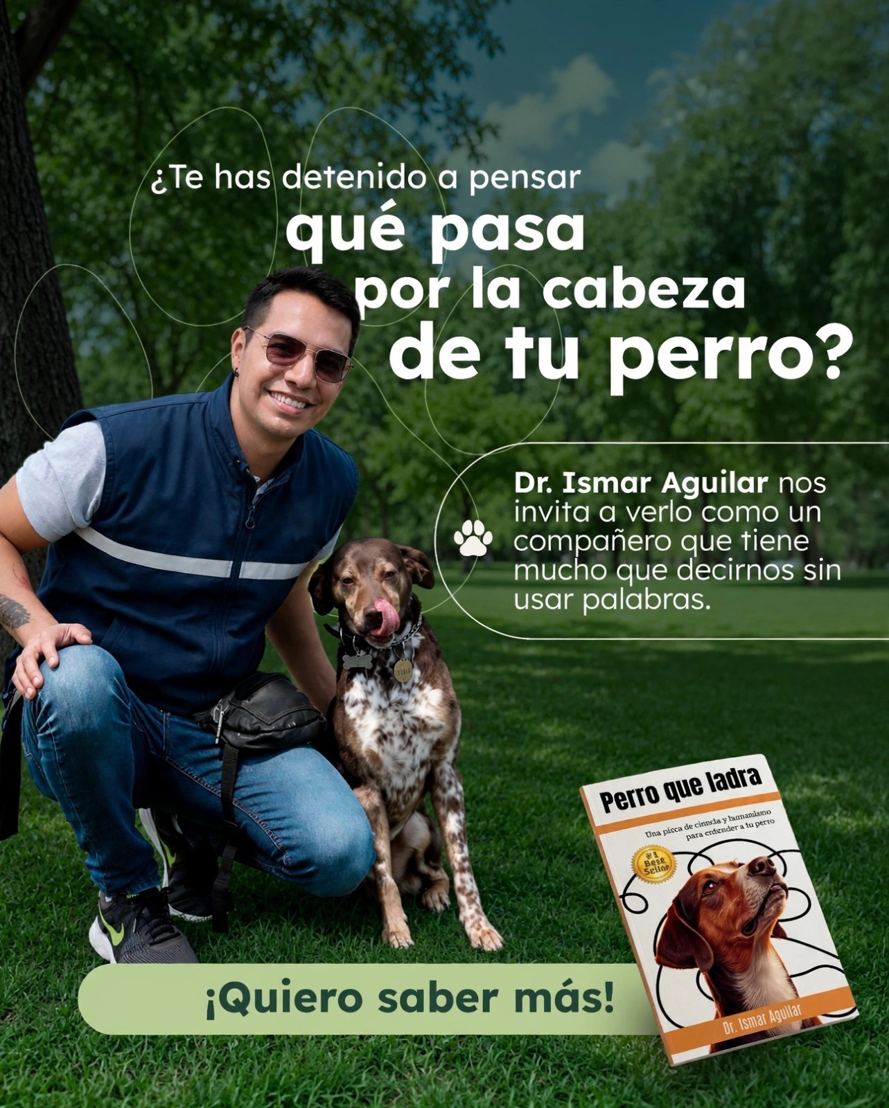 Promoción del libro Perro que ladra del Dr. Ismar Aguilar
